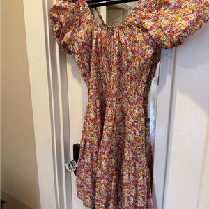 Floral Puff Sleeve Dress